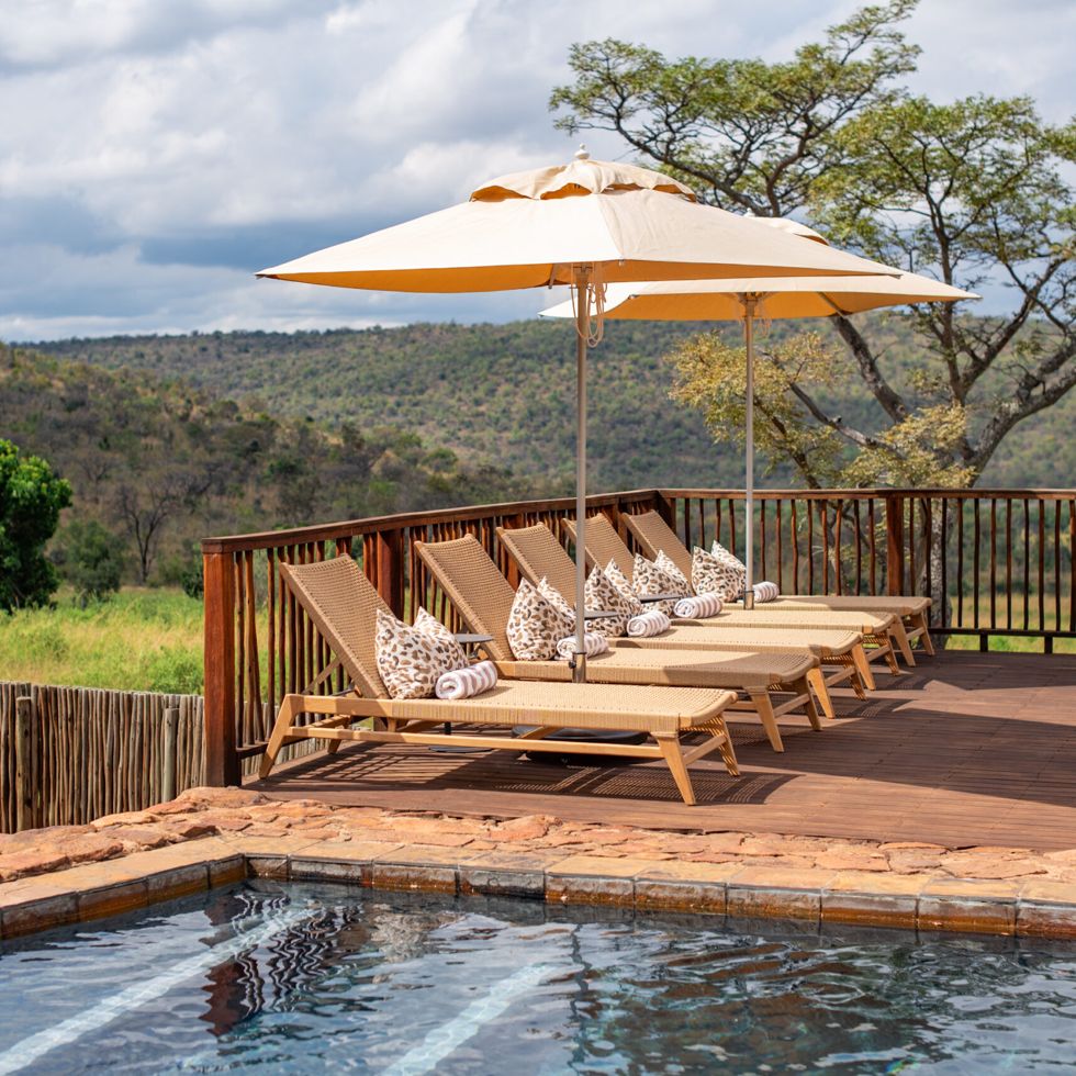 Swimming pool at Ekuthuleni Lodge, Welgevonden Game Reserve