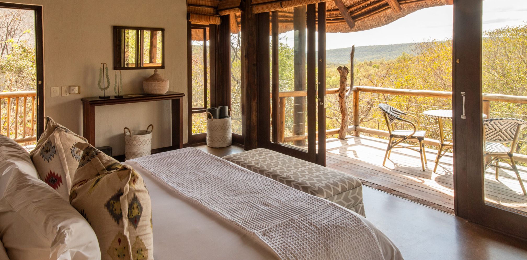 View from suite at Tshwene Lodge, Welgevonden Game Reserve